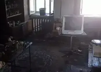 Під час ліквідації пожежі, рятувальники виявили тіло чоловіка