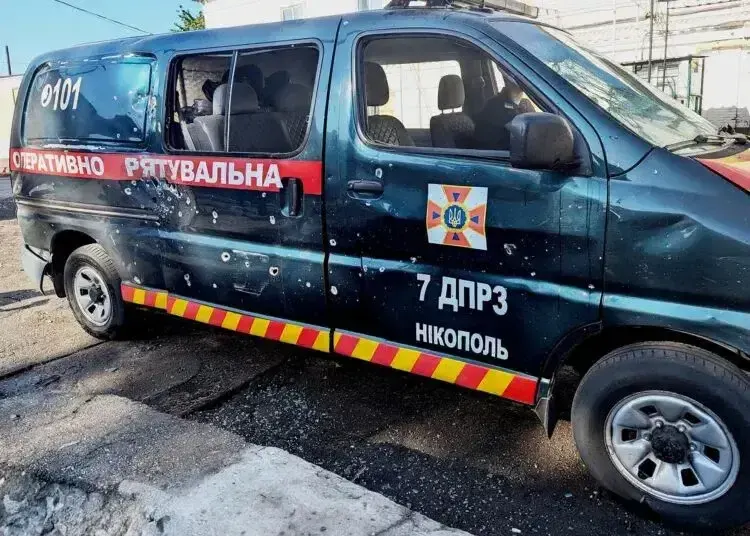 Росіяни цілили по пожежній частині у Нікополі