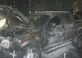 Ввечері на Дніпропетровщині спалили черговий військовий автомобіль
