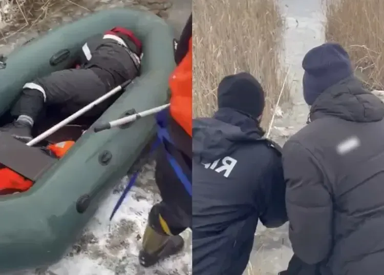 У Кривому Розі врятували чоловіка, який провалився під кригу