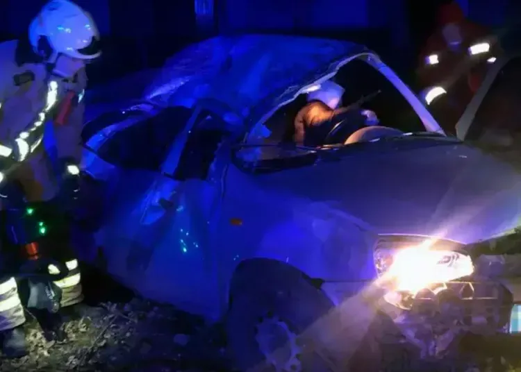 У Дніпрі легковик врізався у дерево: є загиблий і травмований