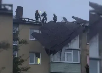 Стихія наробила лиха в Павлограді: дерева падали на будинки й авто, дах зірвало вітром