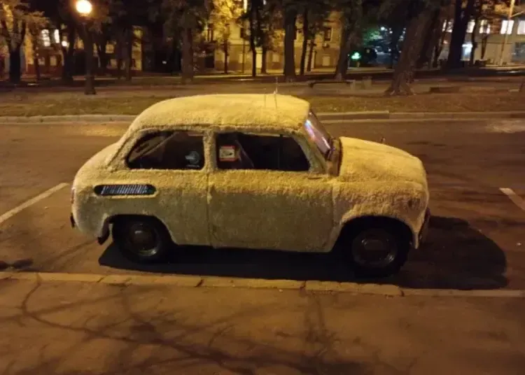 У Дніпрі Запорожець обшили хутром і назвали Біляшем