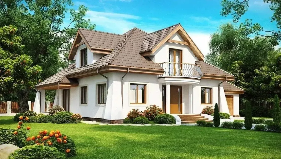 Переваги будинків півтора поверху
