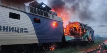 Російські дрони пошкодили два локомотиви на Дніпропетровщині