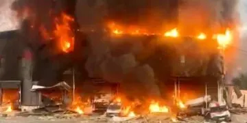 Обстріл Кривого Рогу: внаслідок прильоту реактивного шахеда спалахнула пожежа