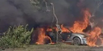 Обстріл Павлограда 24 серпня: спалахнули авто, є жертва та поранені