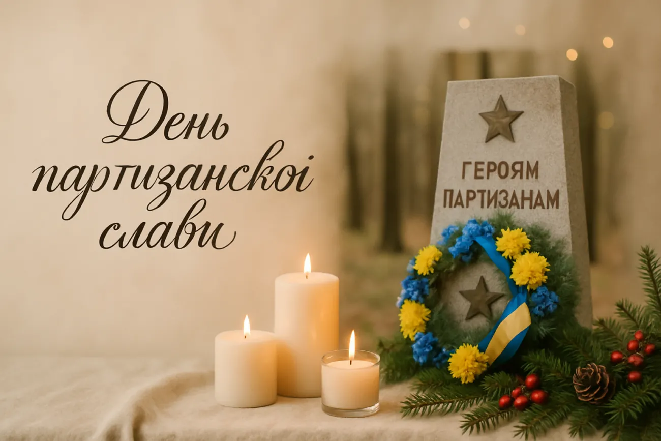 Картинка з привітанням до День партизанської слави