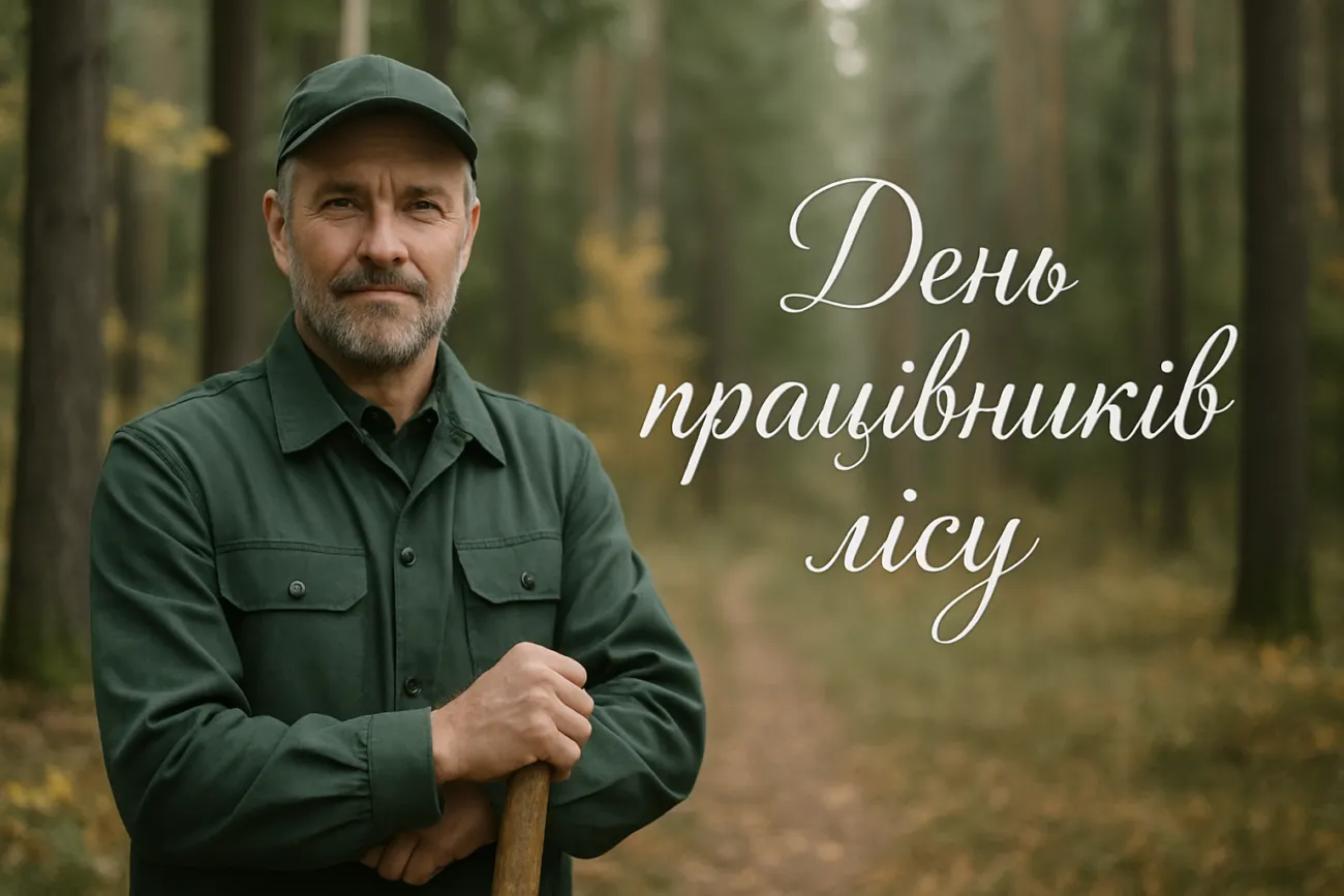 Вітальна листівка до День працівників лісу 2026