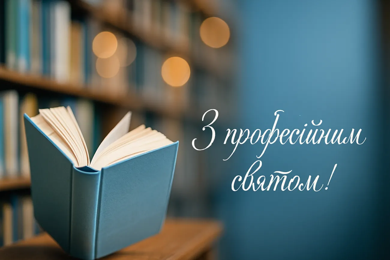 Листівка до Всеукраїнський день бібліотек