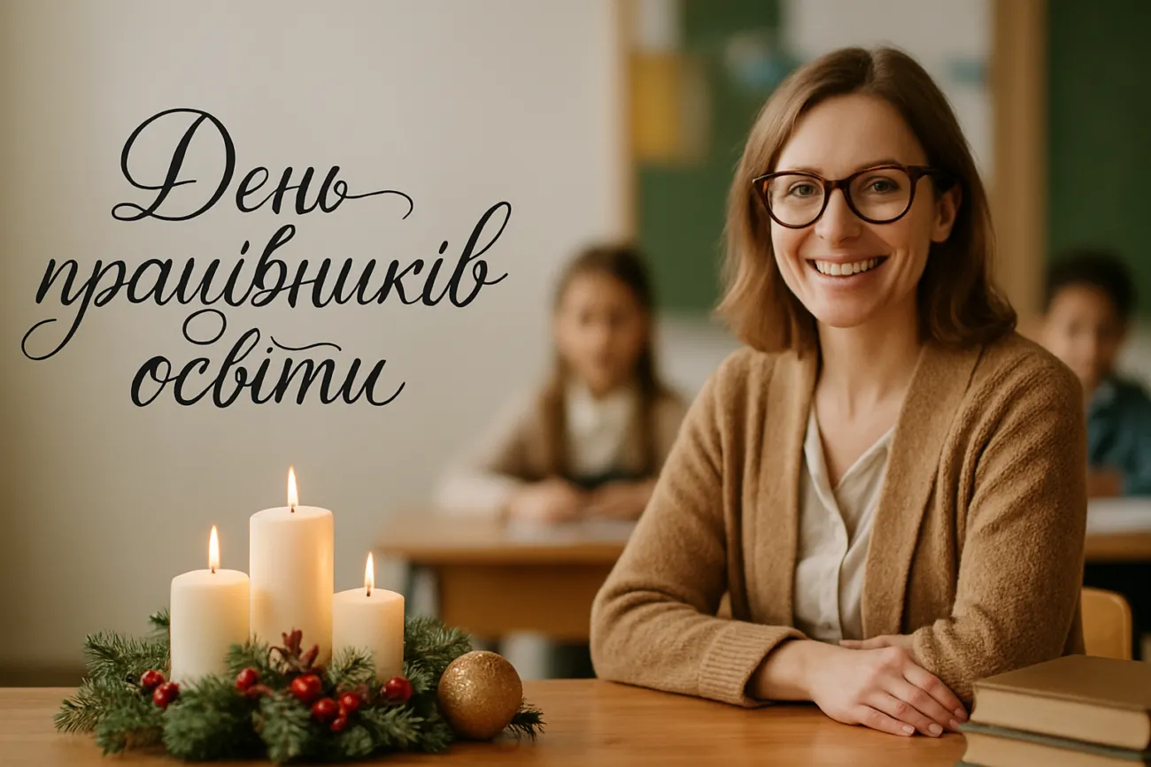 День працівників освіти 2026: гарна листівка