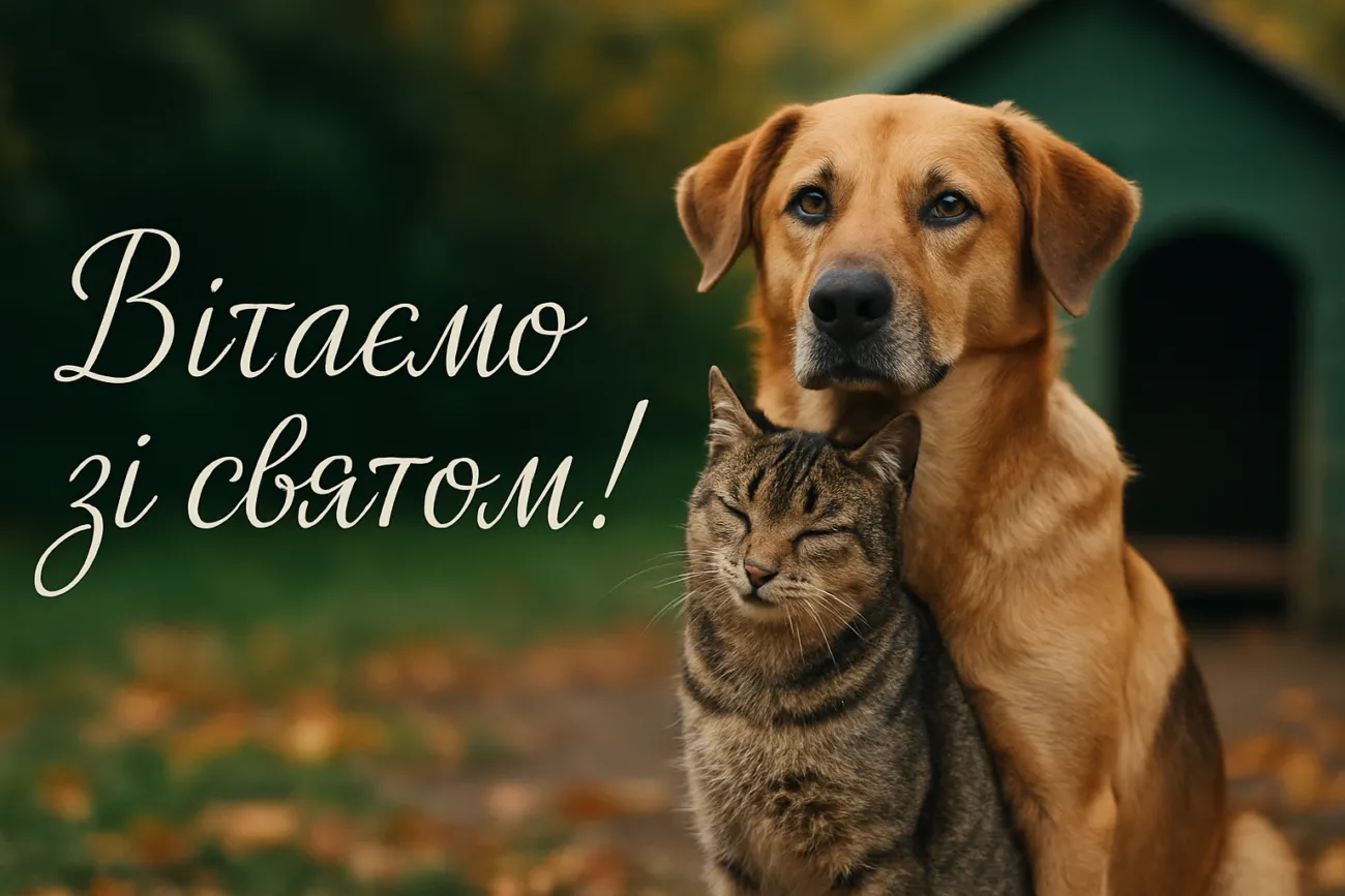 Листівка до Всесвітній день захисту тварин